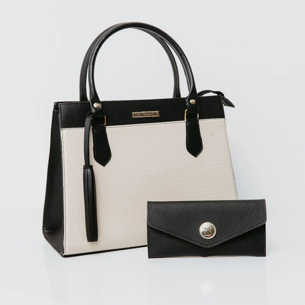 Kit Bolsa + Carteira Tiracolo Santorini Milano Louvia